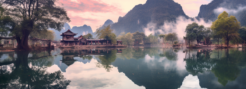 烟雾缭绕山水旅游景点景区旅游风光摄影背景,高清,摄影图,摄影图片,图片大全,摄影图免费下载